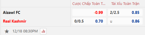 Nhận định, soi kèo Aizawl vs Real Kashmir, 20h30 ngày 18/12: San bằng khoảng cách - Ảnh 1