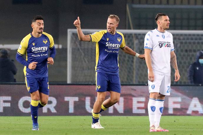 Soi kèo góc Hellas Verona vs Empoli, 21h00 ngày 8/12